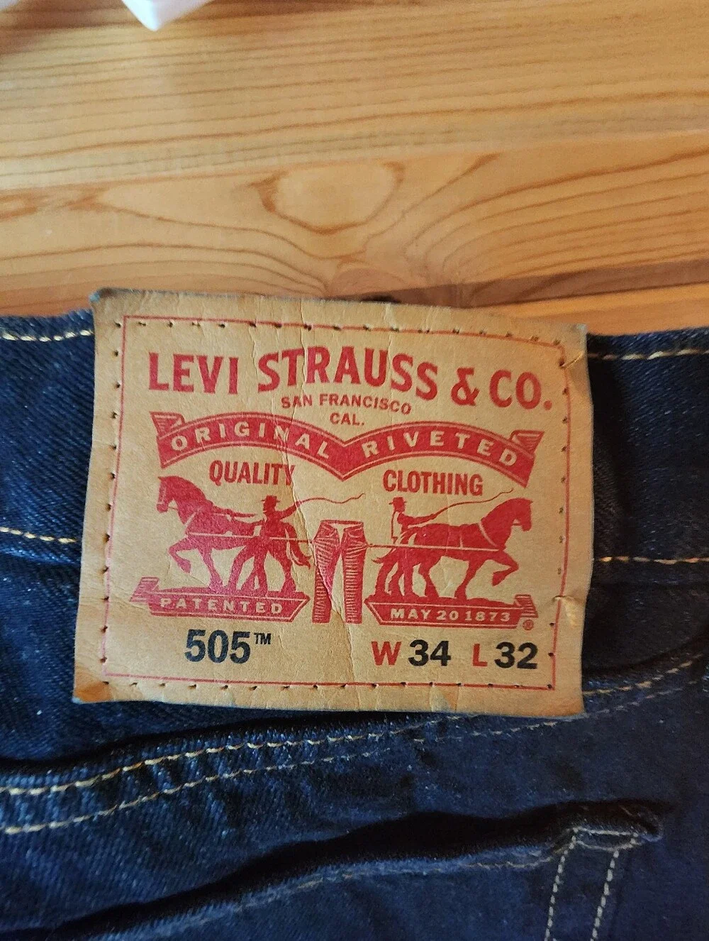 Levi's Men’s Indigo Straight-Leg Jeans W34xL32